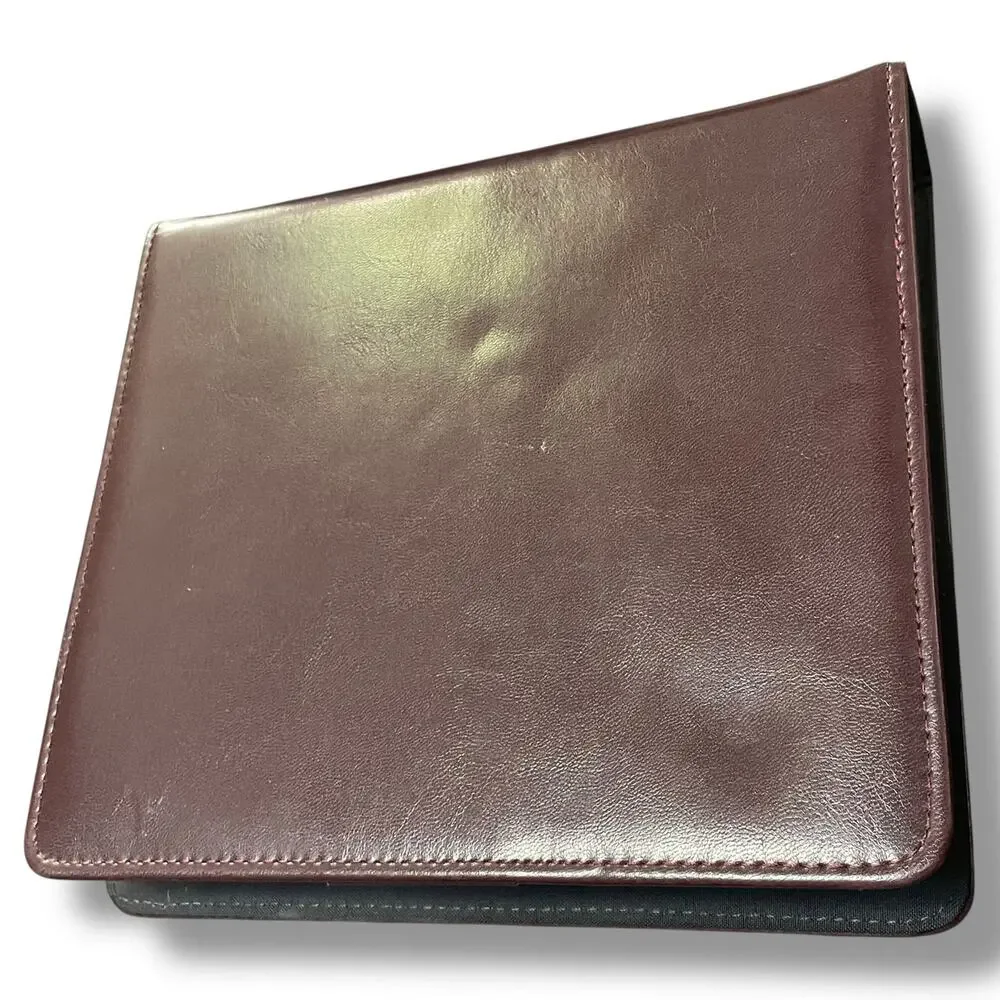 Franklin Covey 7 Habits Leather Planner Organizer Brown Binder Tabs Paper Insert
